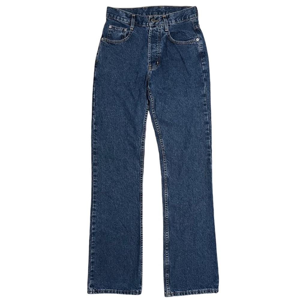 Vintage high waist straight leg blue jeans